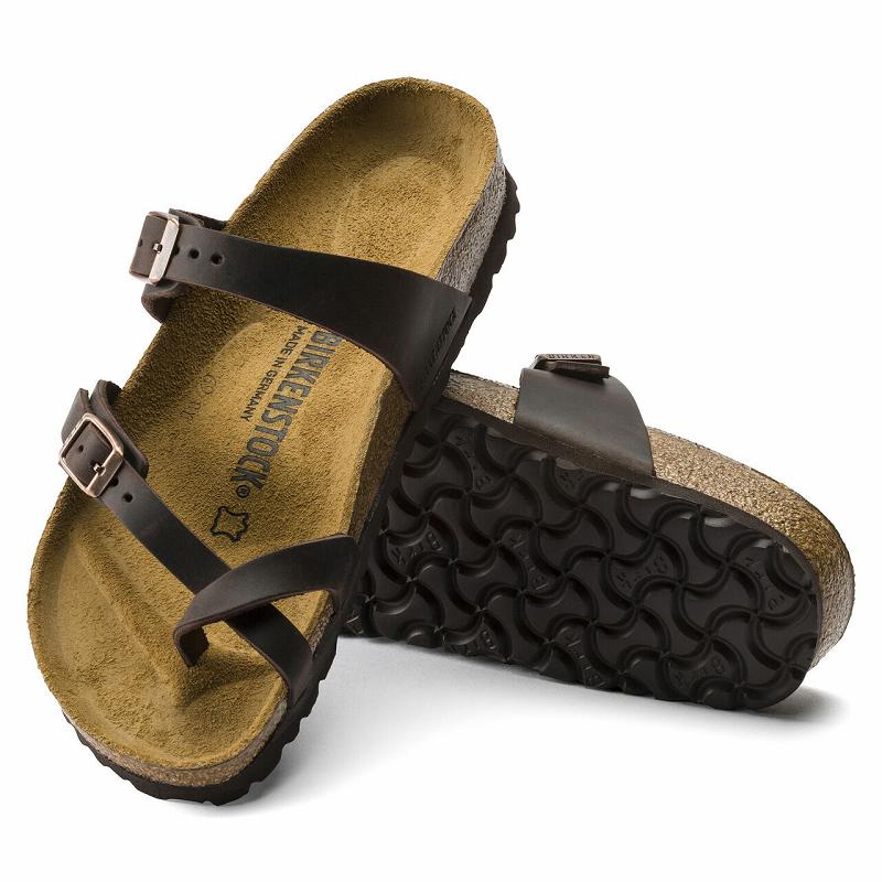 Mayari Birkenstock Oiled Kozene Damske Káva | SK 144NWY